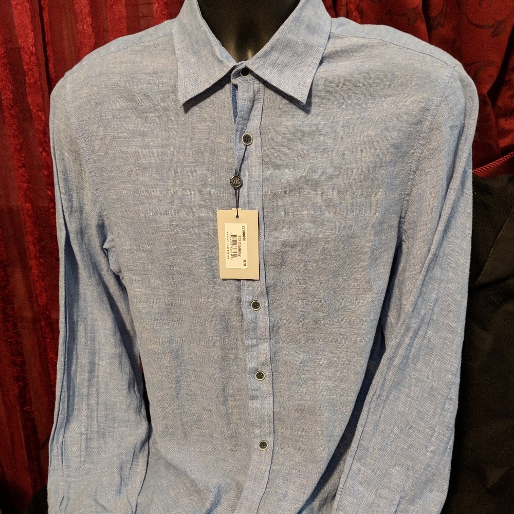 NWT Report Collection Resort Chambray SZ M